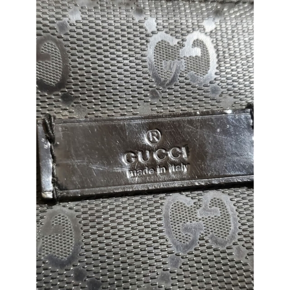 Authentic Gucci Imprime Monogram North South Studded Black GG Leather To… - Picture 10 of 16